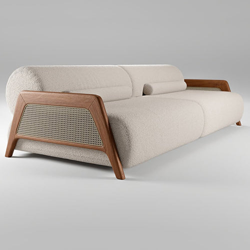 Noble Wood Evara Cane Sofa