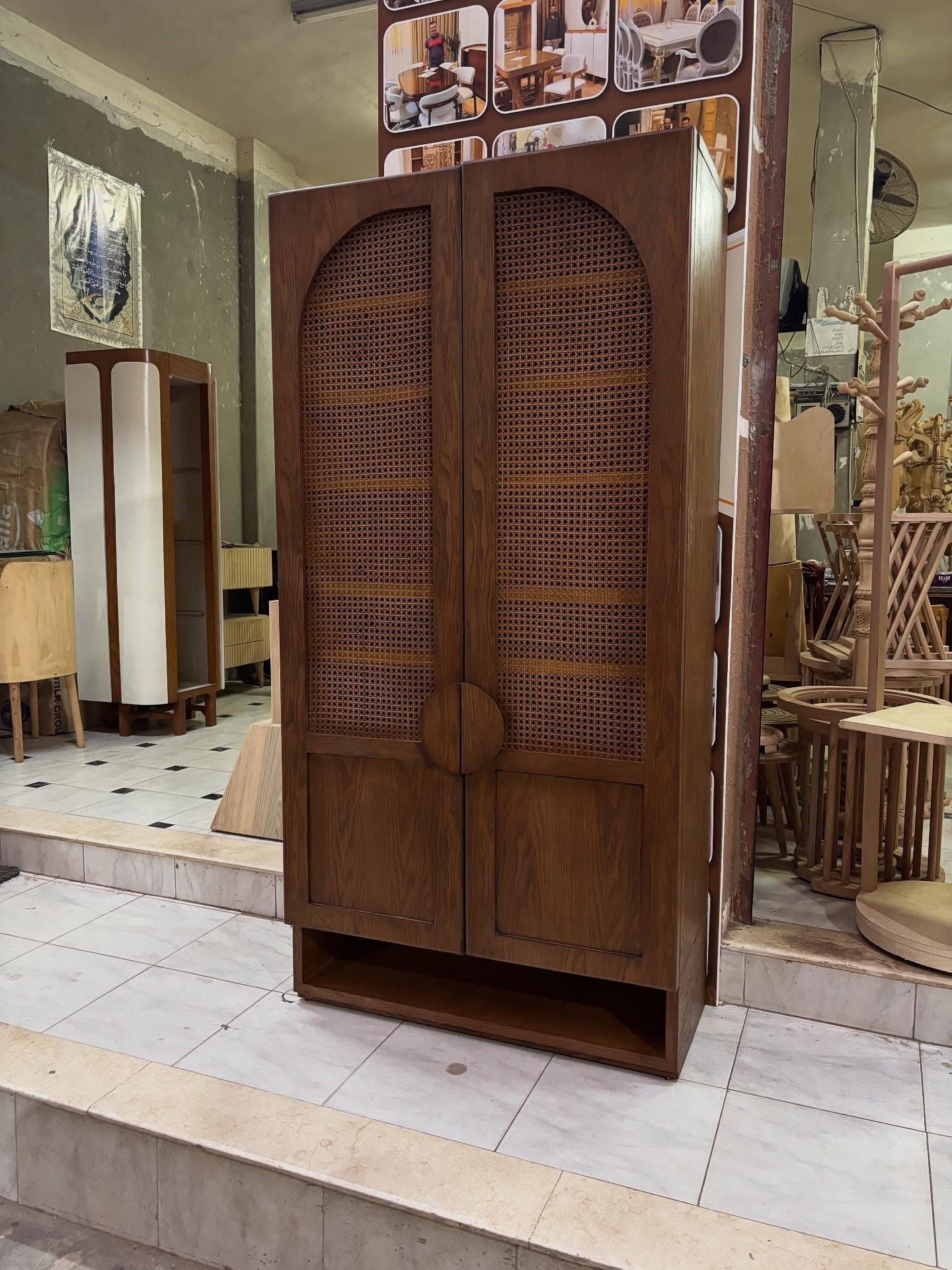 Noble Wood Mono Cane Cabinet