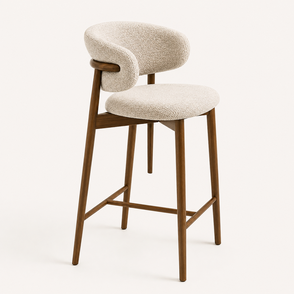 Noble Wood Nordic Curve Bar Chair