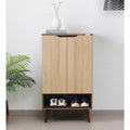 Noble Wood Compact Vertical Elegance Shoe Rack