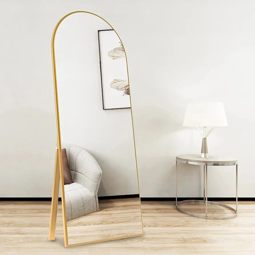 Noble Wood Standing Dome Mirror
