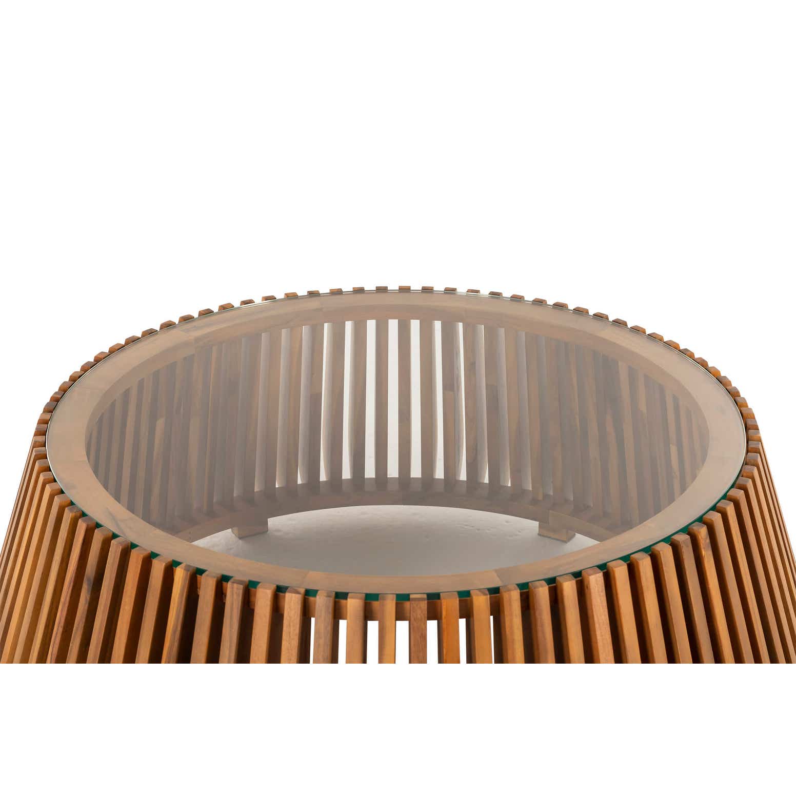 Noble Wood Aurora Glass Coffee Table
