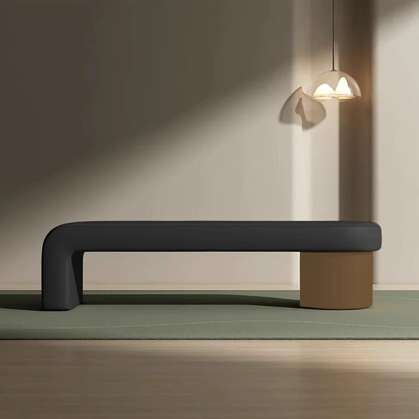 Noble Wood Leathered Modern Luxury Stool
