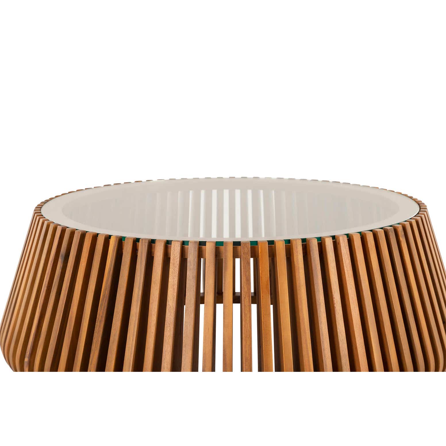 Noble Wood Aurora Glass Coffee Table