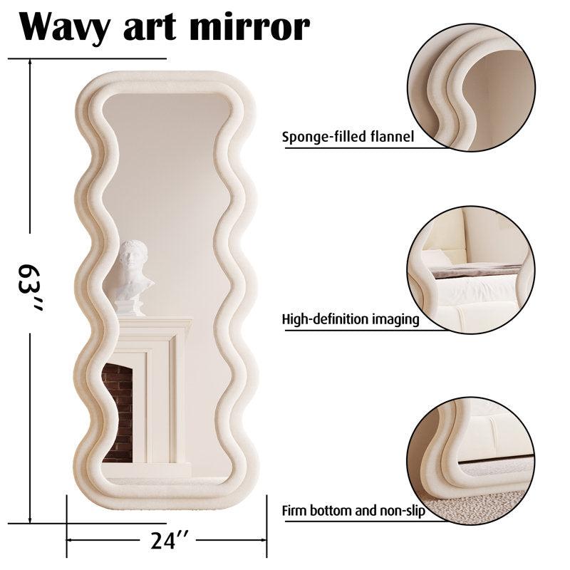 Noble Wood Ripple Frame Mirror