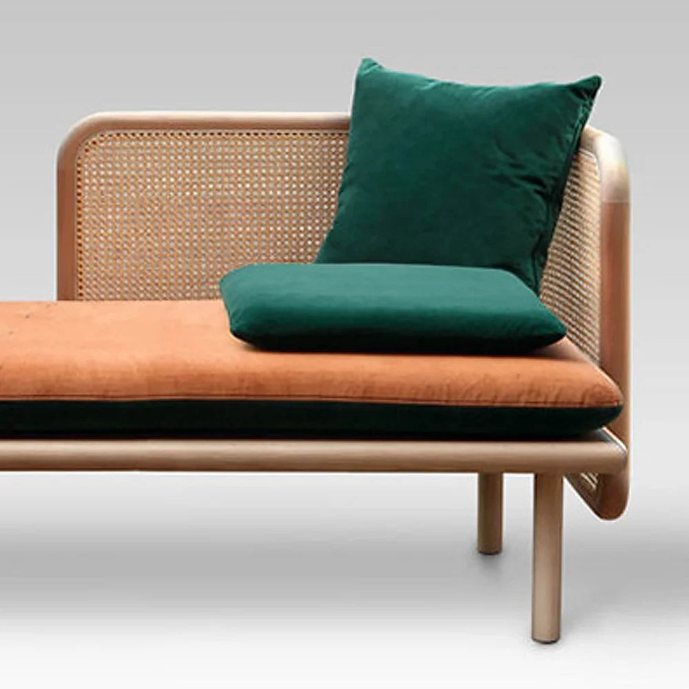 Noble Wood Milo Cane Sofa