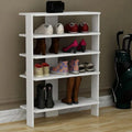 Noble Wood Stylish Harmony White Shoe Rack