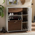 Noble Wood White Shoe Rack For A Sleek Organization for Your Entryway