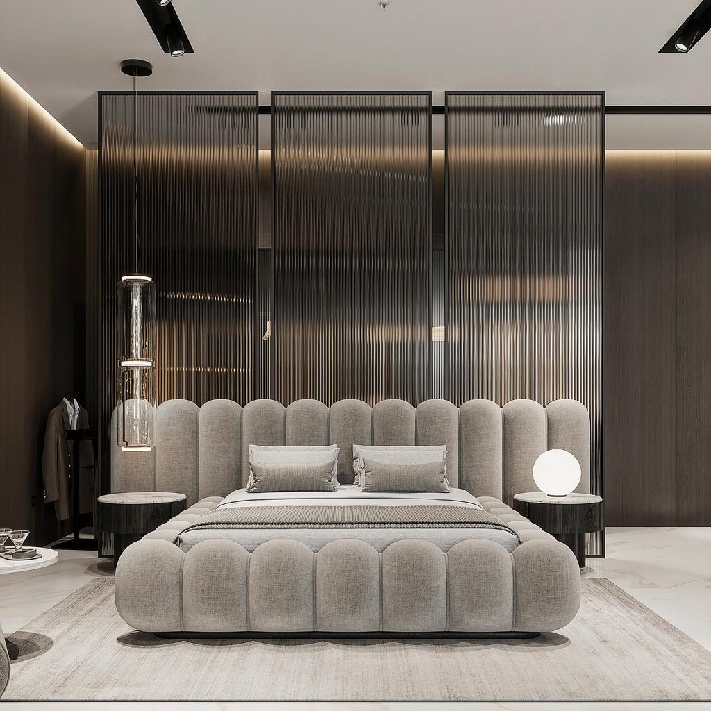 Noble Wood Wide Bubble Bed