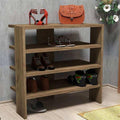 Noble Wood Brown Shoe Rack For Compact and Stylish Storage