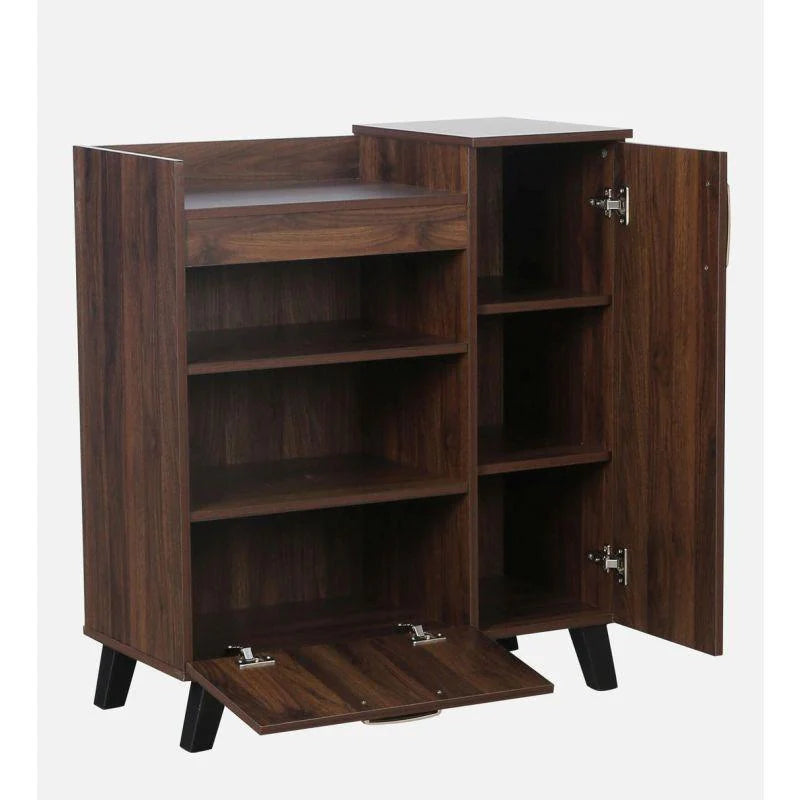 Urban Chic Shoe Haven: Trendy Storage in Compressed Wood