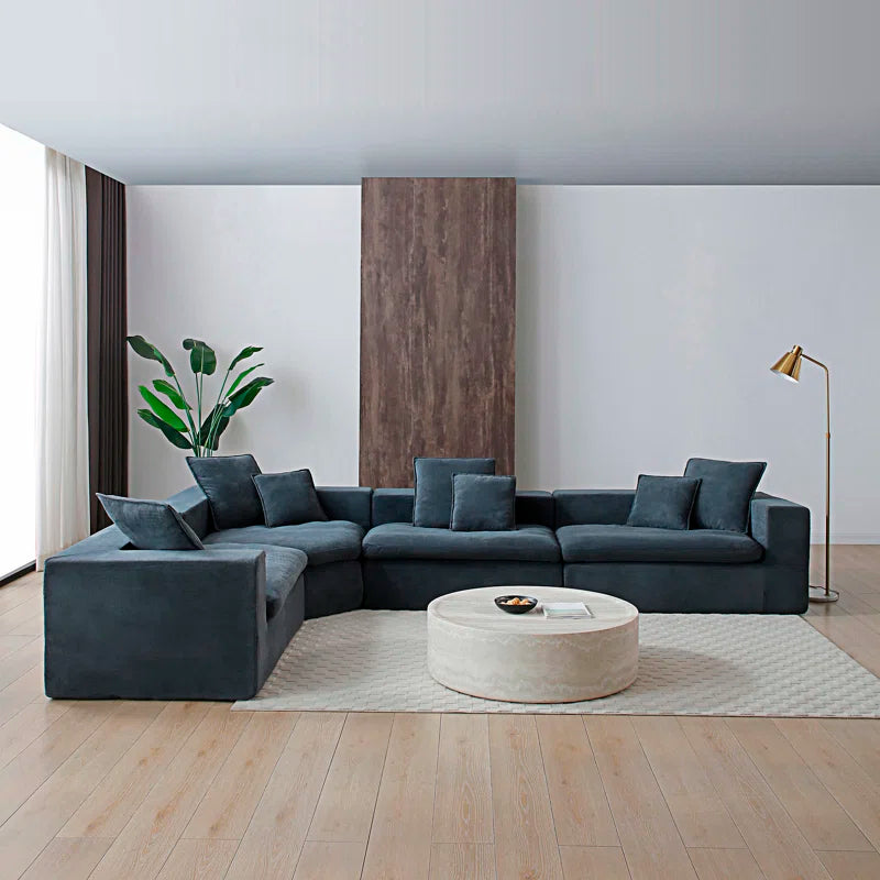 Noble Wood Blue Lagoon Luxe Sofa