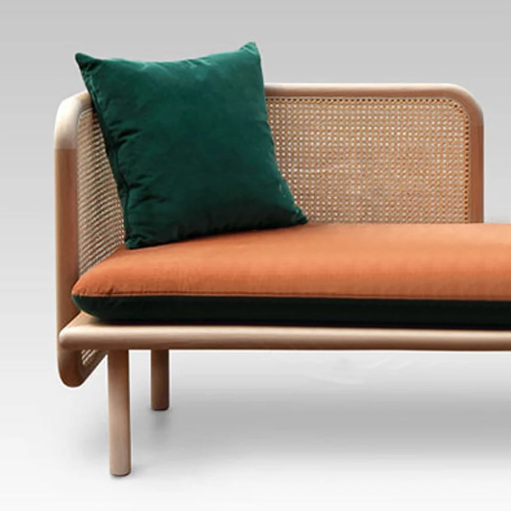 Noble Wood Milo Cane Sofa
