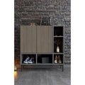 Noble Wood Shoe Cabinet with Two Shelves