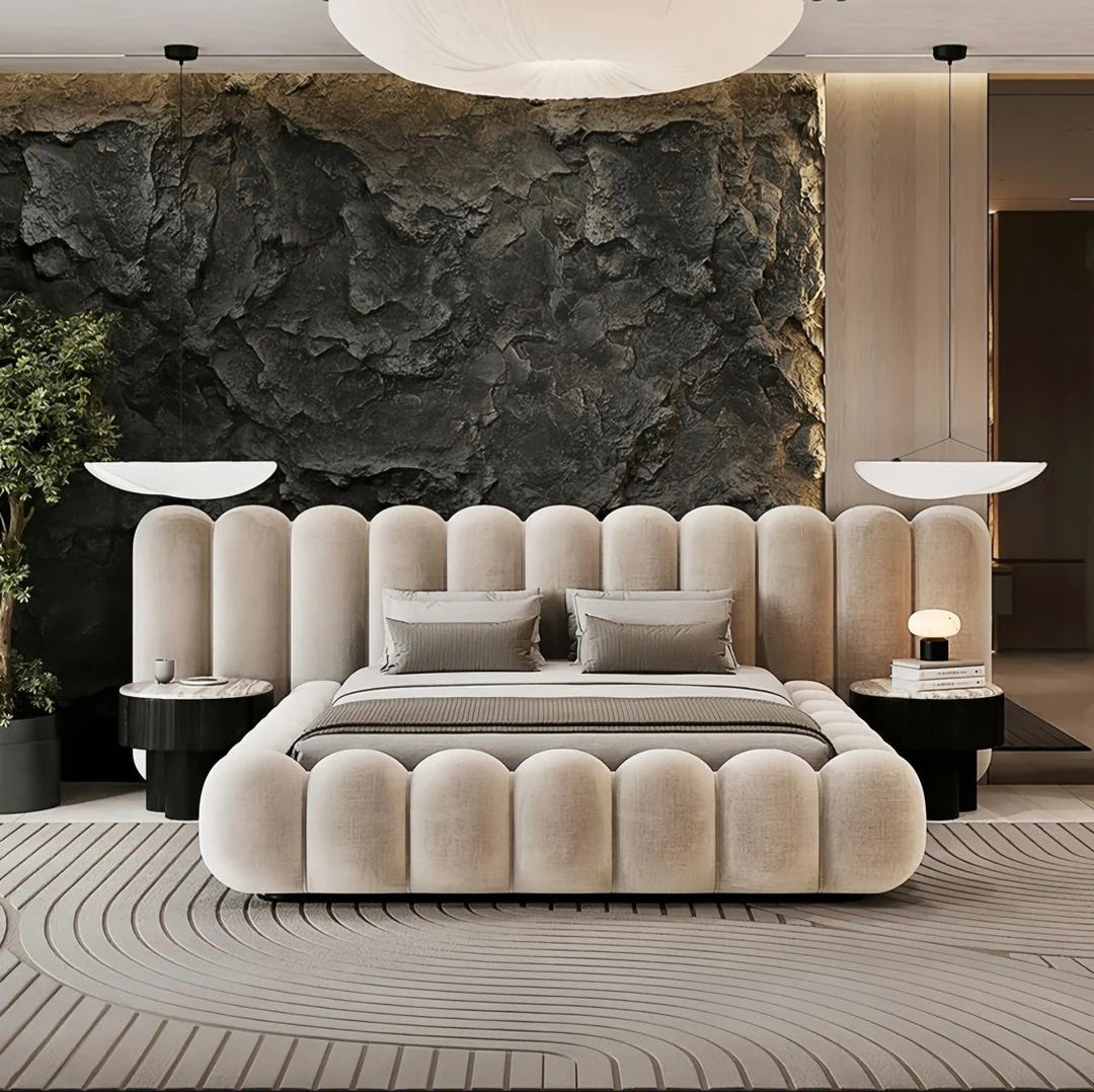 Noble Wood Wide Bubble Bed