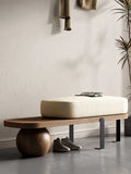 Noble Wood Nordic Ottoman Bench