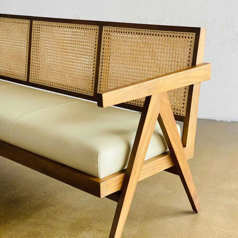 Noble Wood Cane Haven Sofa