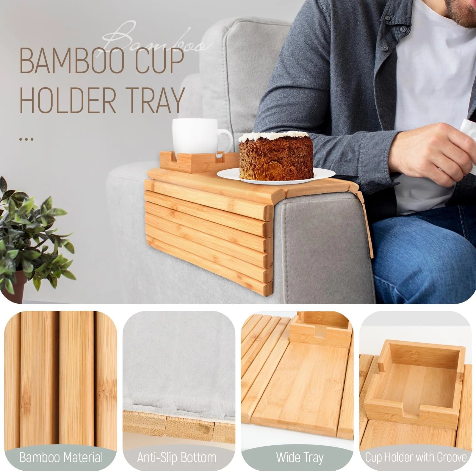 Noble Wood Bamboo Cup Holder