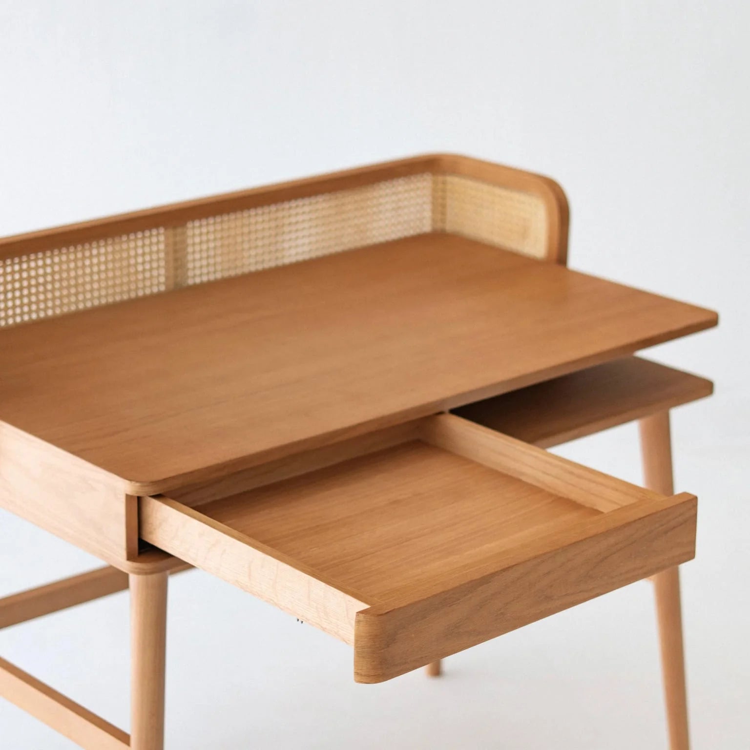 Noble Wood Cane Craft Study Table