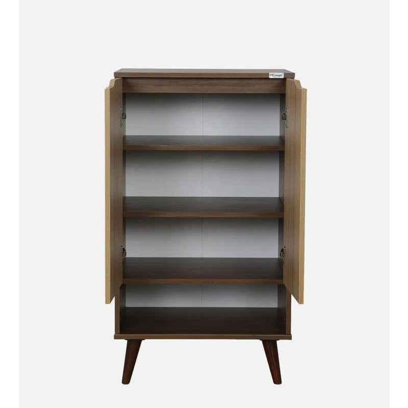 Noble Wood Compact Vertical Elegance Shoe Rack
