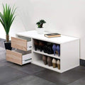 Noble Wood White Shoe Rack To Organize in Style