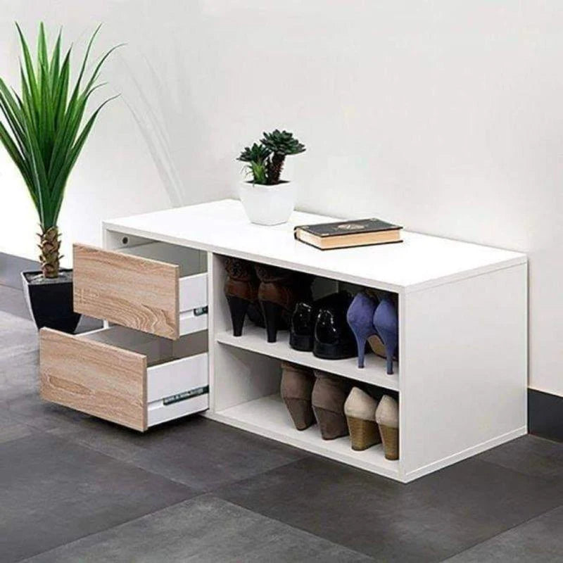 Noble Wood White Shoe Rack To Organize in Style