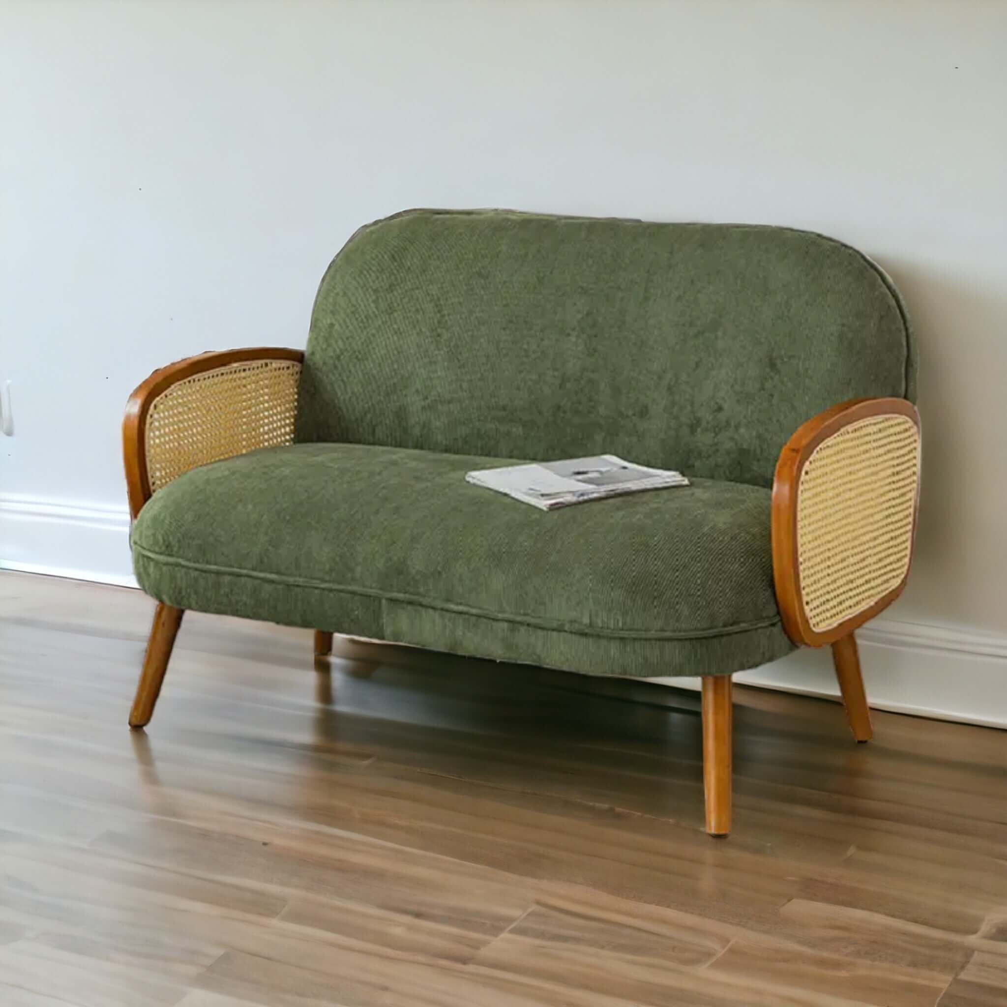 Noble Wood Solene Cane Sofa