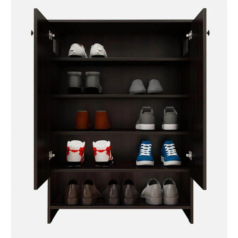 Noble Wood Modern Vertical Storage Compressed Wood Shoe Rack