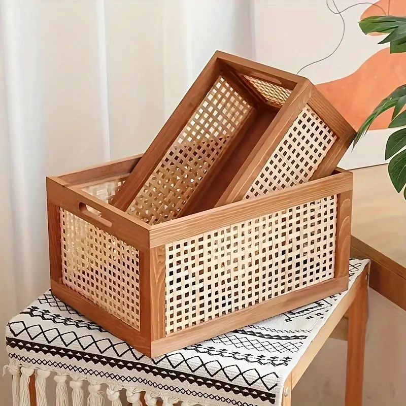 Noble Wood Rattan Essence Box