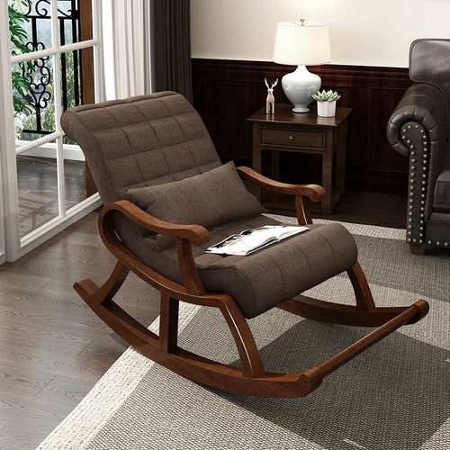 Noble Wood Solid Wood Rocking Chair