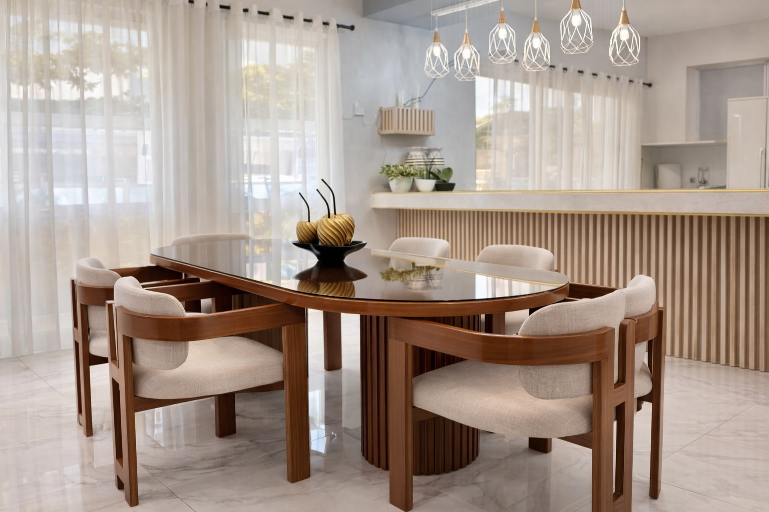 Noble Wood Aurora Extendable Dining Table