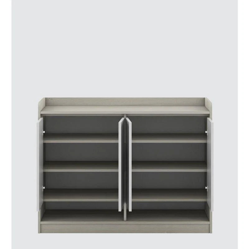 Noble Wood Contemporary Compressed Wood Shoe Rack