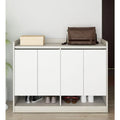Noble Wood Contemporary Compressed Wood Shoe Rack