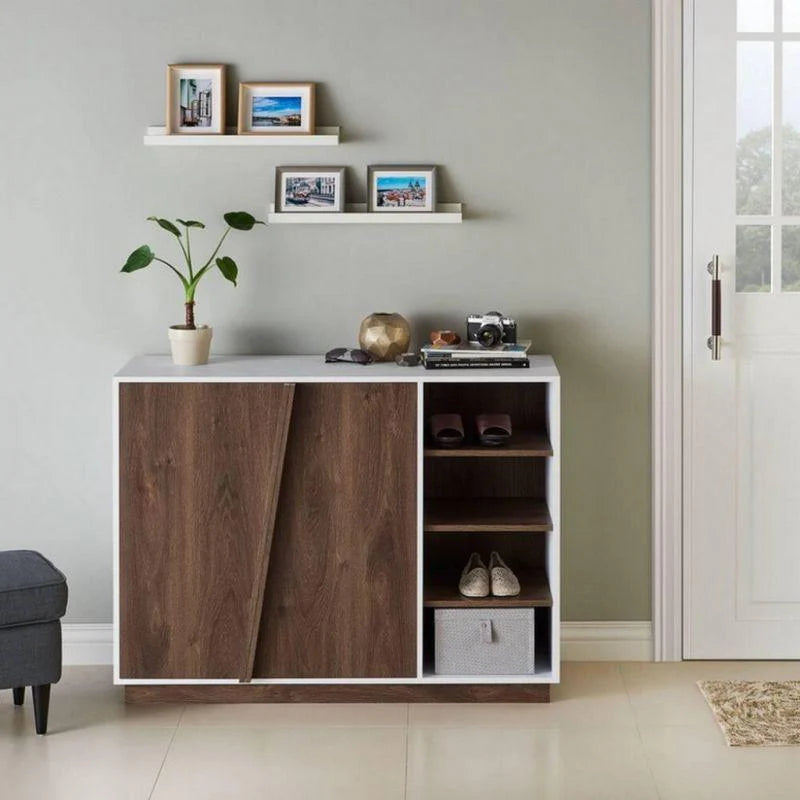 Brown Shoe Rack For Elegant Organization for Your Entryway