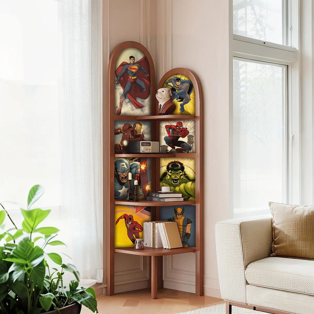 Noble Wood The Arco Corner Shelf