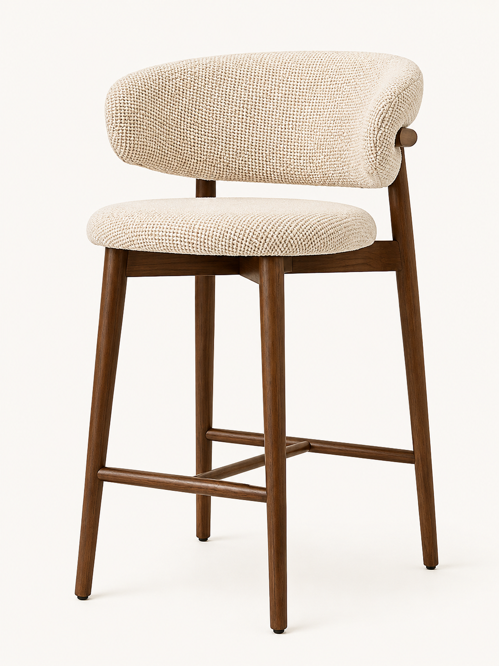Noble Wood Nordic Curve Bar Chair