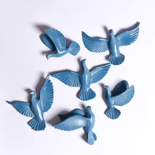 Noble Wood Bluebirds Wall Decor