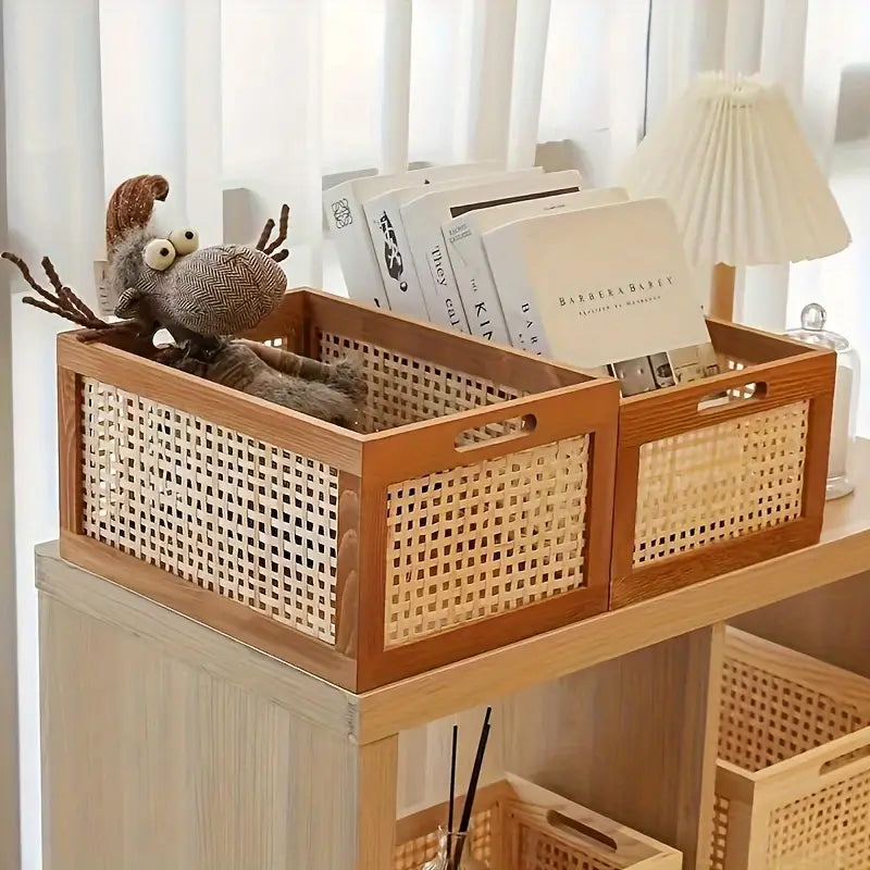 Noble Wood Rattan Essence Box