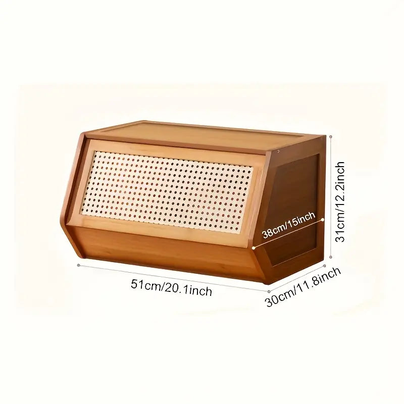 Noble Wood CaneCasa Storage Box