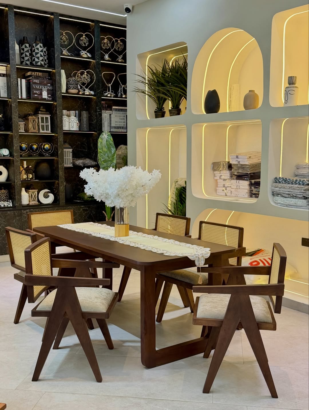 Noble Wood Heritage Weave Dining Table