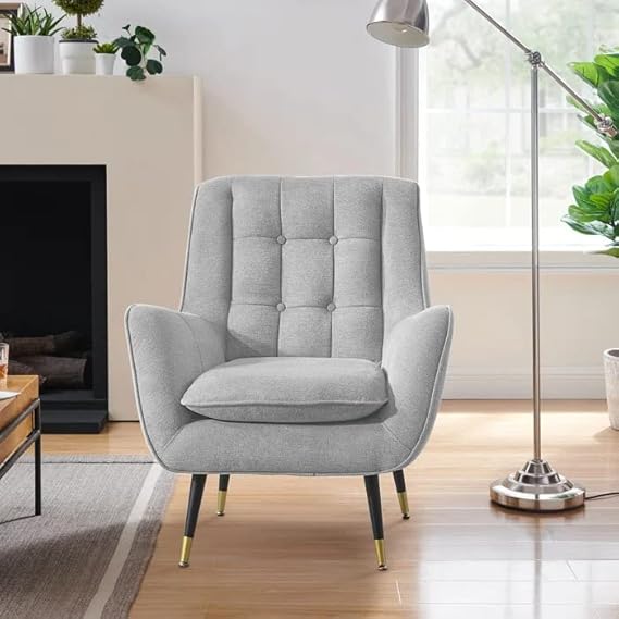 Noble Wood Premium Velvet Padded Armchairs