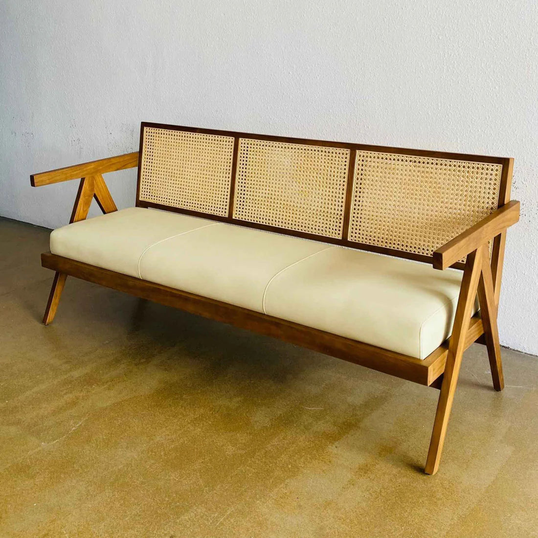 Noble Wood Cane Haven Sofa