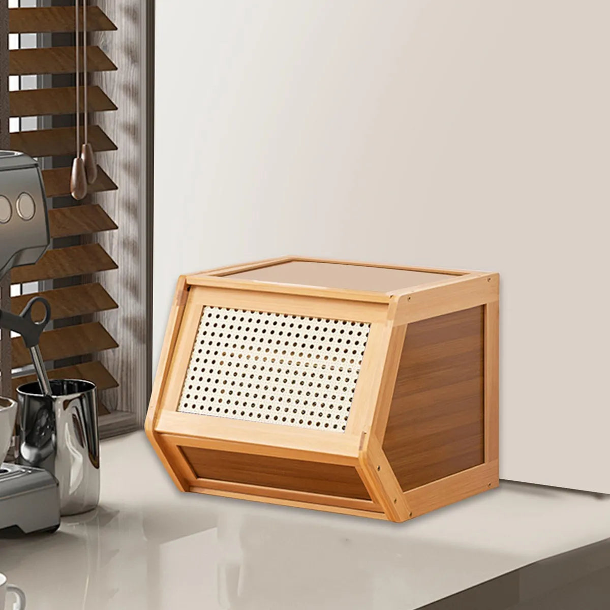 Noble Wood CaneCasa Storage Box